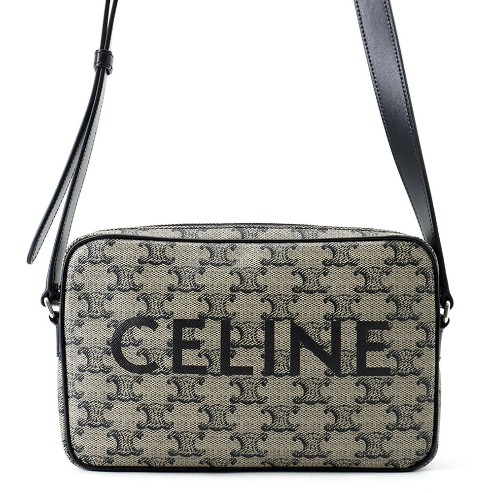 Celine Triomphe Horizontal Messenger Bag Black